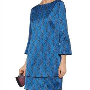 NWT Ellie Tahari silk blend blue dress size 6